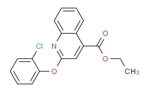 CAS No. 1160264-37-8, Ethyl 2-(2-chlorophenoxy)quinoline-4-carboxylate
