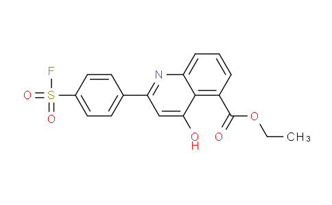 CAS No. 83803-43-4, Ethyl 2-(4-(fluorosulfonyl)phenyl)-4-hydroxyquinoline-5-carboxylate