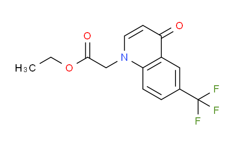 CAS No. 1215526-40-1, Ethyl 2-(4-oxo-6-(trifluoromethyl)quinolin-1(4H)-yl)acetate