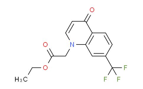 CAS No. 1210400-64-8, Ethyl 2-(4-oxo-7-(trifluoromethyl)quinolin-1(4H)-yl)acetate