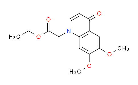 CAS No. 1279218-20-0, Ethyl 2-(6,7-dimethoxy-4-oxoquinolin-1(4H)-yl)acetate