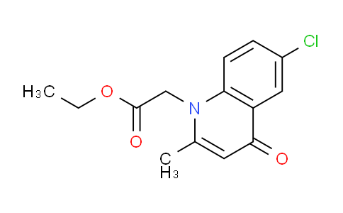 CAS No. 1171940-80-9, Ethyl 2-(6-chloro-2-methyl-4-oxoquinolin-1(4H)-yl)acetate