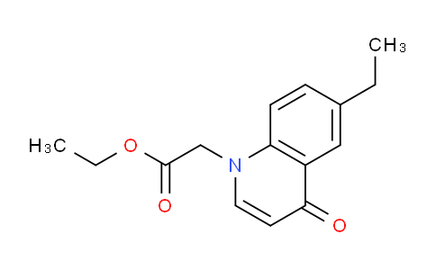 CAS No. 1279208-04-6, Ethyl 2-(6-ethyl-4-oxoquinolin-1(4H)-yl)acetate