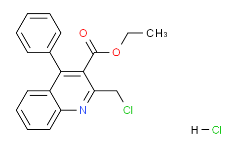 CAS No. 1009306-55-1, Ethyl 2-(chloromethyl)-4-phenylquinoline-3-carboxylate hydrochloride