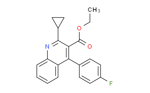 CAS No. 148516-11-4, Ethyl 2-cyclopropyl-4-(4-fluorophenyl)quinoline-3-carboxylate