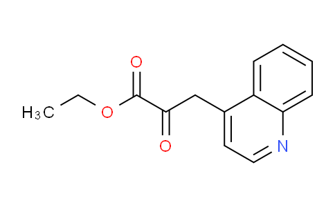 CAS No. 13119-77-2, Ethyl 2-oxo-3-(quinolin-4-yl)propanoate