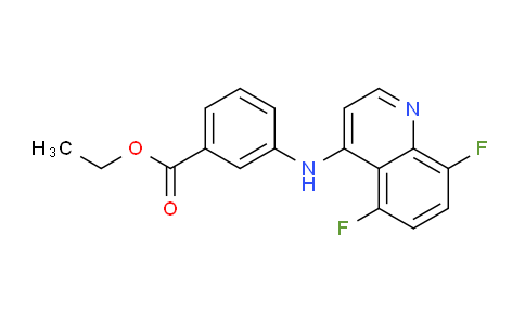 CAS No. 1315370-69-4, Ethyl 3-((5,8-difluoroquinolin-4-yl)amino)benzoate
