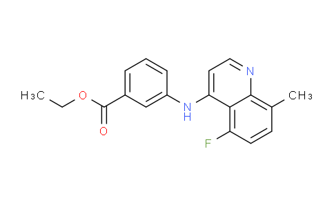 CAS No. 1315353-15-1, Ethyl 3-((5-fluoro-8-methylquinolin-4-yl)amino)benzoate
