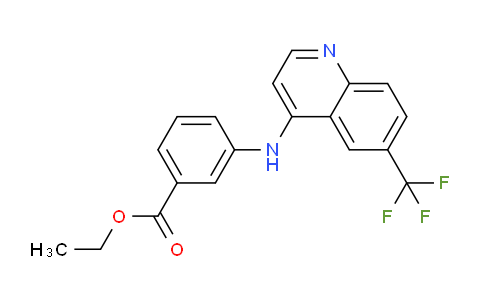 CAS No. 1215634-92-6, Ethyl 3-((6-(trifluoromethyl)quinolin-4-yl)amino)benzoate