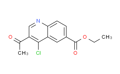 CAS No. 1923190-13-9, Ethyl 3-acetyl-4-chloroquinoline-6-carboxylate