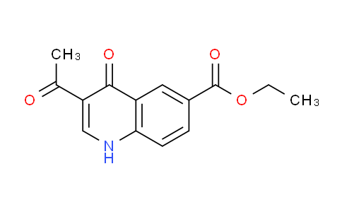 CAS No. 892286-75-8, Ethyl 3-acetyl-4-oxo-1,4-dihydroquinoline-6-carboxylate