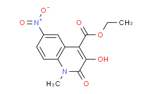 CAS No. 2230408-07-6, Ethyl 3-hydroxy-1-methyl-6-nitro-2-oxo-1,2-dihydroquinoline-4-carboxylate
