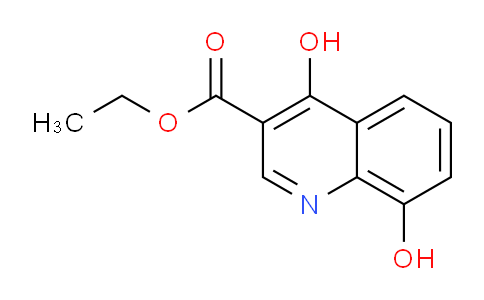 CAS No. 27333-37-5, Ethyl 4,8-dihydroxyquinoline-3-carboxylate