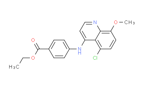 CAS No. 1315352-15-8, Ethyl 4-((5-chloro-8-methoxyquinolin-4-yl)amino)benzoate