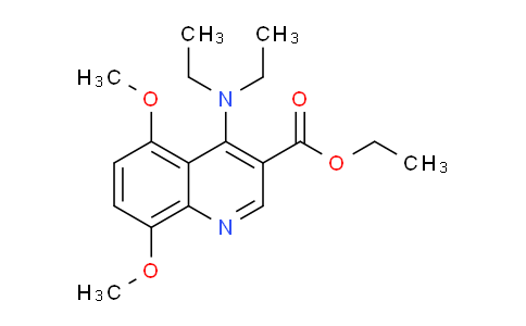 CAS No. 1217063-92-7, Ethyl 4-(diethylamino)-5,8-dimethoxyquinoline-3-carboxylate
