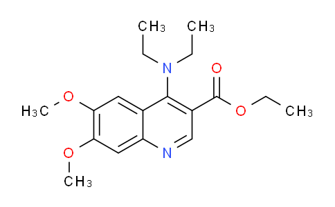 CAS No. 1279207-85-0, Ethyl 4-(diethylamino)-6,7-dimethoxyquinoline-3-carboxylate