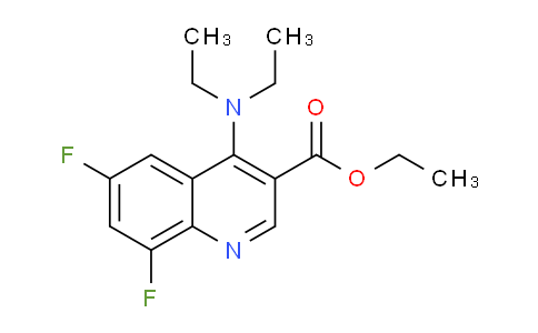 CAS No. 1216767-97-3, Ethyl 4-(diethylamino)-6,8-difluoroquinoline-3-carboxylate