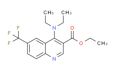 CAS No. 1216621-62-3, Ethyl 4-(diethylamino)-6-(trifluoromethyl)quinoline-3-carboxylate
