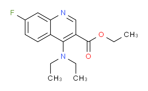 CAS No. 1315349-01-9, Ethyl 4-(diethylamino)-7-fluoroquinoline-3-carboxylate