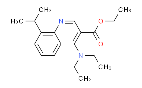 CAS No. 1279213-98-7, Ethyl 4-(diethylamino)-8-isopropylquinoline-3-carboxylate