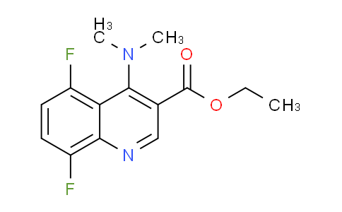 CAS No. 1315353-23-1, Ethyl 4-(dimethylamino)-5,8-difluoroquinoline-3-carboxylate