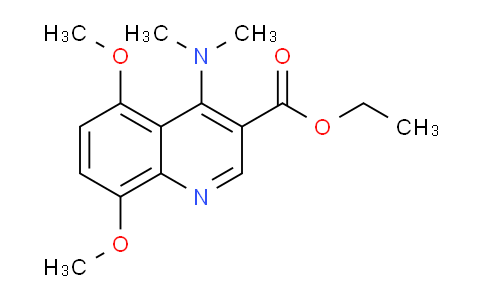 CAS No. 1216524-67-2, Ethyl 4-(dimethylamino)-5,8-dimethoxyquinoline-3-carboxylate