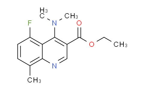CAS No. 1315345-89-1, Ethyl 4-(dimethylamino)-5-fluoro-8-methylquinoline-3-carboxylate