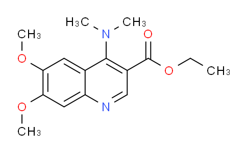 CAS No. 1279210-67-1, Ethyl 4-(dimethylamino)-6,7-dimethoxyquinoline-3-carboxylate