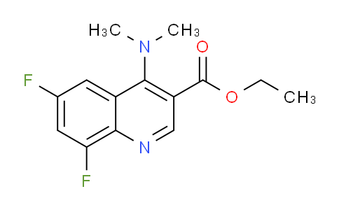 CAS No. 1217114-36-7, Ethyl 4-(dimethylamino)-6,8-difluoroquinoline-3-carboxylate