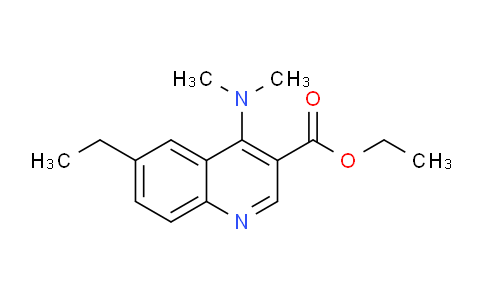 CAS No. 1279209-74-3, Ethyl 4-(dimethylamino)-6-ethylquinoline-3-carboxylate