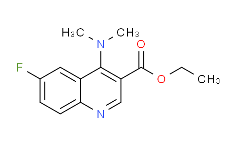 CAS No. 1049114-72-8, Ethyl 4-(dimethylamino)-6-fluoroquinoline-3-carboxylate