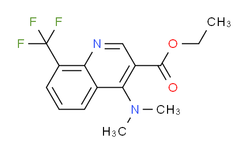 CAS No. 1049114-60-4, Ethyl 4-(dimethylamino)-8-(trifluoromethyl)quinoline-3-carboxylate