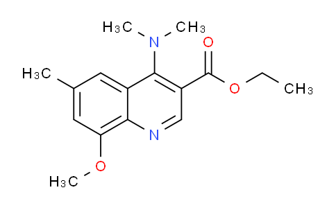CAS No. 1315346-83-8, Ethyl 4-(dimethylamino)-8-methoxy-6-methylquinoline-3-carboxylate