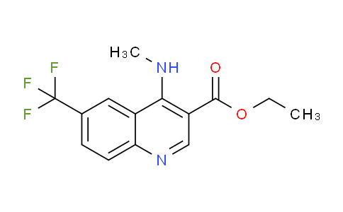 CAS No. 1215339-76-6, Ethyl 4-(methylamino)-6-(trifluoromethyl)quinoline-3-carboxylate
