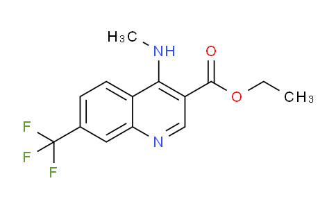 CAS No. 1209084-50-3, Ethyl 4-(methylamino)-7-(trifluoromethyl)quinoline-3-carboxylate