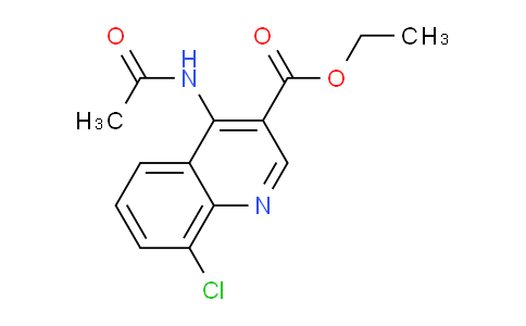 CAS No. 1352523-94-4, Ethyl 4-acetamido-8-chloroquinoline-3-carboxylate