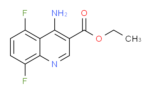 CAS No. 1242260-57-6, Ethyl 4-amino-5,8-difluoroquinoline-3-carboxylate