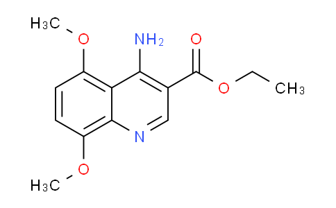 CAS No. 1219200-50-6, Ethyl 4-amino-5,8-dimethoxyquinoline-3-carboxylate