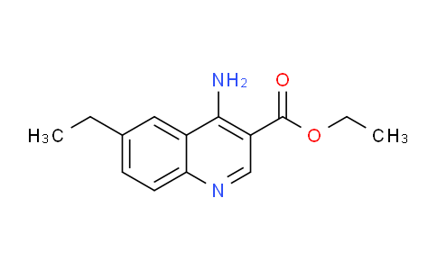 CAS No. 1242260-76-9, Ethyl 4-amino-6-ethylquinoline-3-carboxylate