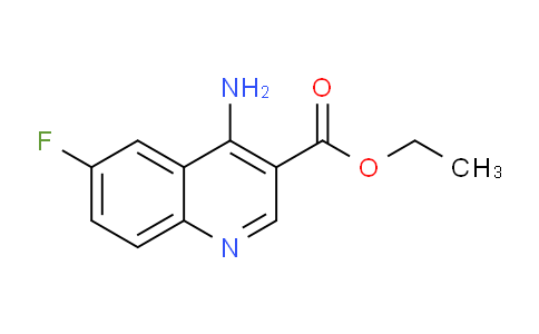 CAS No. 1018127-51-9, Ethyl 4-amino-6-fluoroquinoline-3-carboxylate