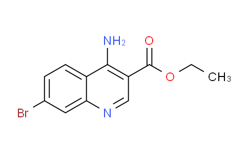 CAS No. 1253420-35-7, Ethyl 4-amino-7-bromoquinoline-3-carboxylate