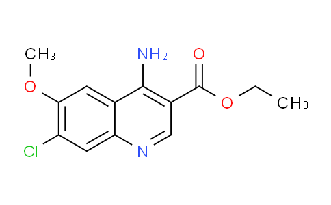 CAS No. 1315345-28-8, Ethyl 4-amino-7-chloro-6-methoxyquinoline-3-carboxylate
