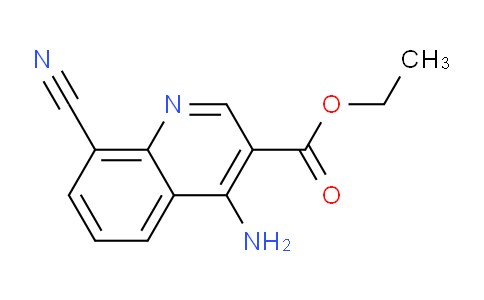 CAS No. 1279209-02-7, Ethyl 4-amino-8-cyanoquinoline-3-carboxylate