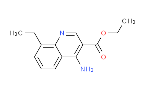 CAS No. 113515-73-4, Ethyl 4-amino-8-ethylquinoline-3-carboxylate