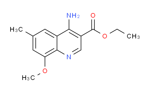 CAS No. 1315373-36-4, Ethyl 4-amino-8-methoxy-6-methylquinoline-3-carboxylate