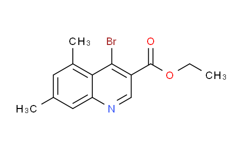 CAS No. 1242260-06-5, Ethyl 4-bromo-5,7-dimethylquinoline-3-carboxylate