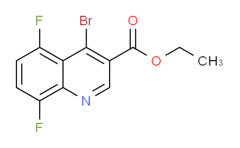 CAS No. 1242260-20-3, Ethyl 4-bromo-5,8-difluoroquinoline-3-carboxylate