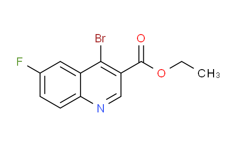 CAS No. 1242260-48-5, Ethyl 4-bromo-6-fluoroquinoline-3-carboxylate