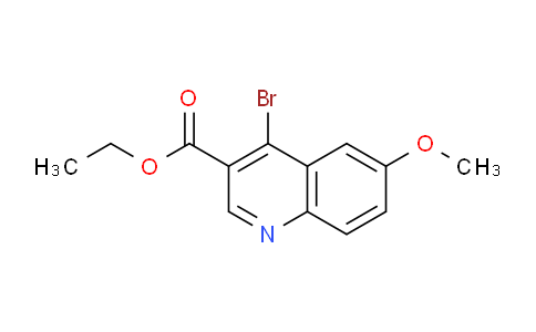 CAS No. 872714-50-6, Ethyl 4-bromo-6-methoxyquinoline-3-carboxylate