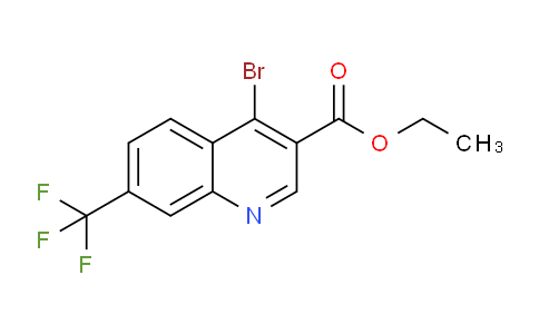 CAS No. 1242260-62-3, Ethyl 4-bromo-7-(trifluoromethyl)quinoline-3-carboxylate